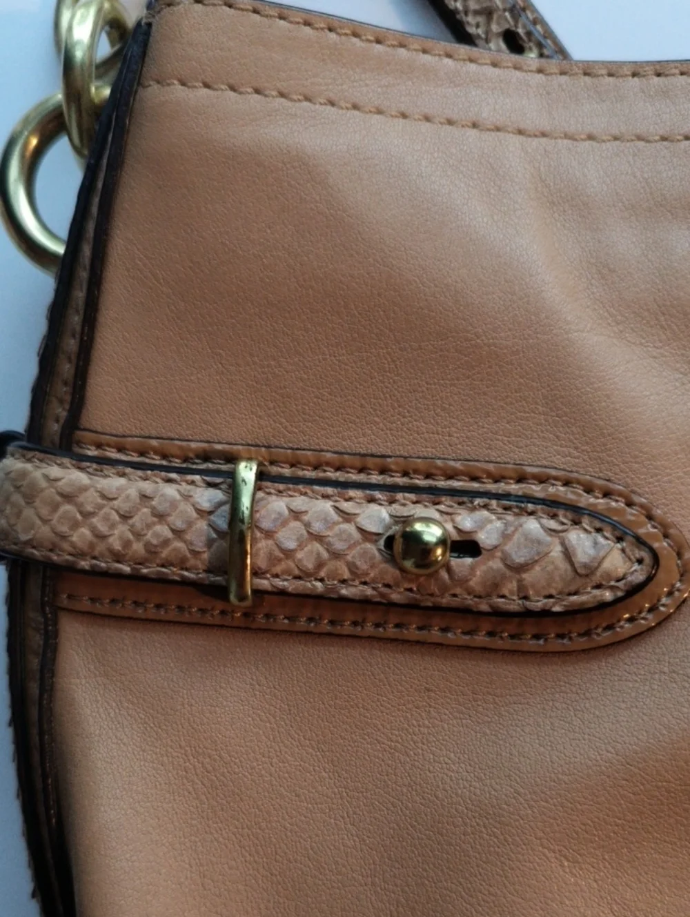 Coach Colette Leather Tan 14